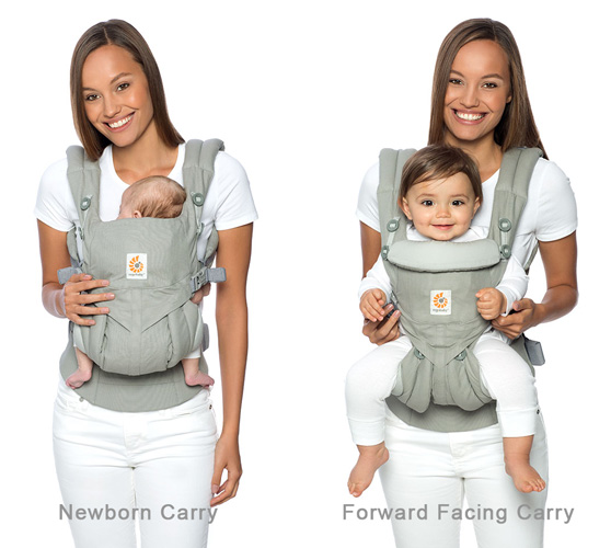 Ergobaby Omni 360 used for newborn carry and front facing carry