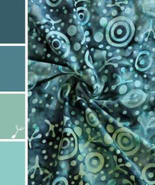 Wrapsody Galileo Batik Wrap Color Palette